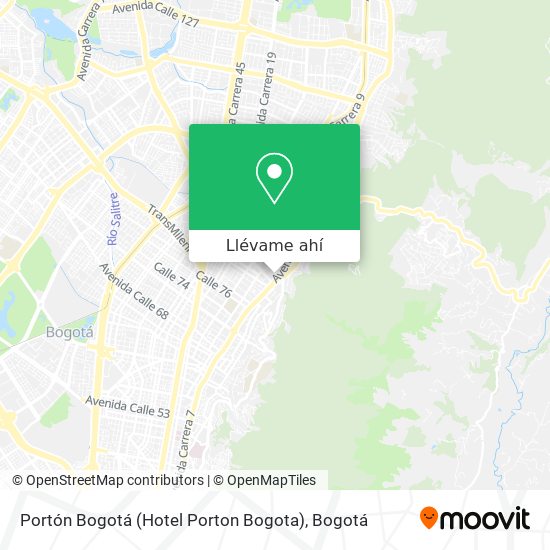Mapa de Portón Bogotá (Hotel Porton Bogota)