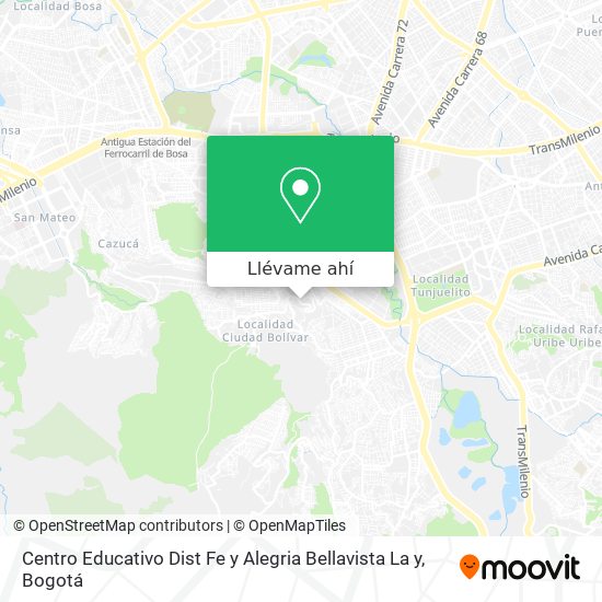 Mapa de Centro Educativo Dist Fe y Alegria Bellavista La y