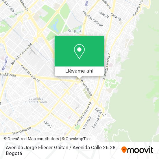 Mapa de Avenida Jorge Eliecer Gaitan / Avenida Calle 26 28