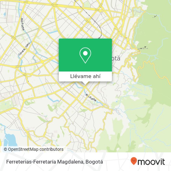 Mapa de Ferreterias-Ferretaría Magdalena