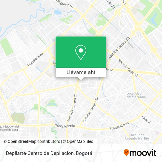 Mapa de Depilarte-Centro de Depilacion