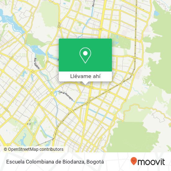 Mapa de Escuela Colombiana de Biodanza