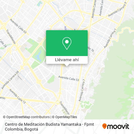 Mapa de Centro de Meditación Budista Yamantaka - Fpmt Colombia