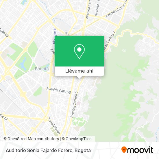 Mapa de Auditorio Sonia Fajardo Forero