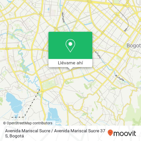 Mapa de Avenida Mariscal Sucre / Avenida Mariscal Sucre 37 S