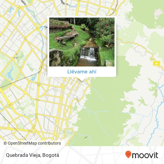 Mapa de Quebrada Vieja
