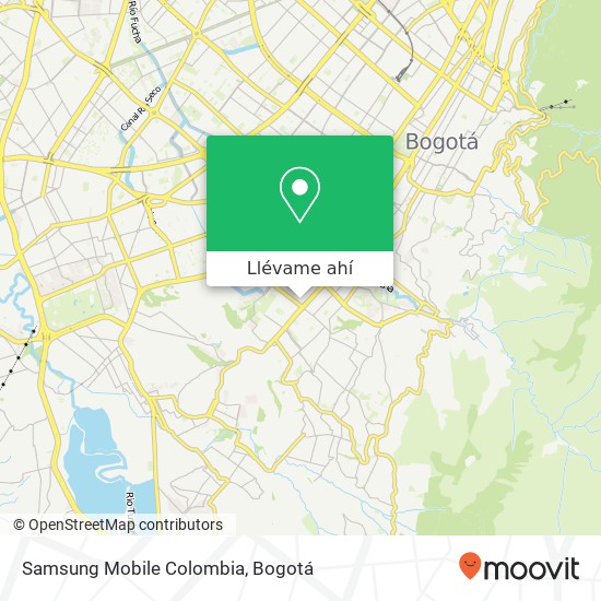 Mapa de Samsung Mobile Colombia