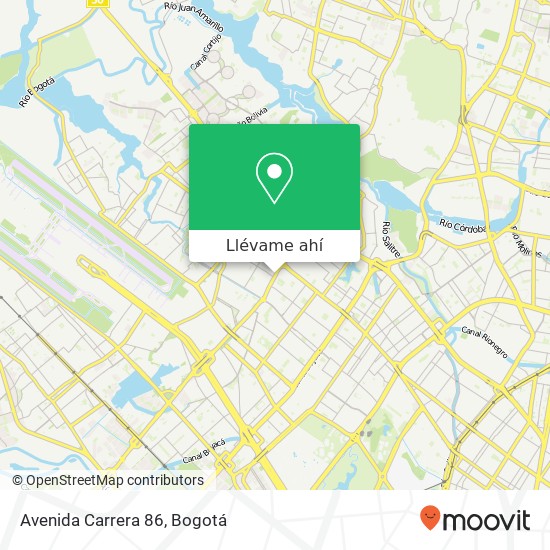 Mapa de Avenida Carrera 86