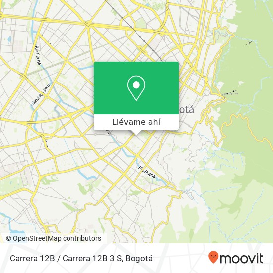 Mapa de Carrera 12B / Carrera 12B 3 S
