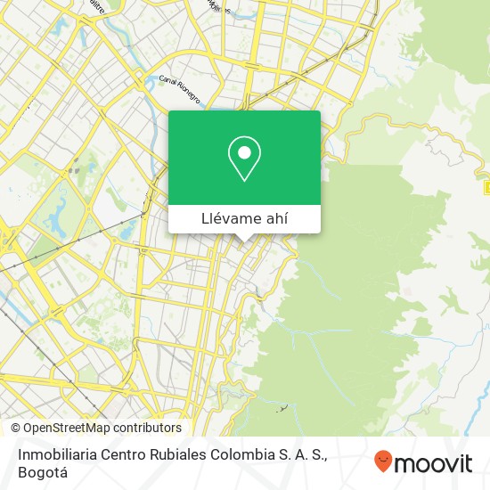 Mapa de Inmobiliaria Centro Rubiales Colombia S. A. S.