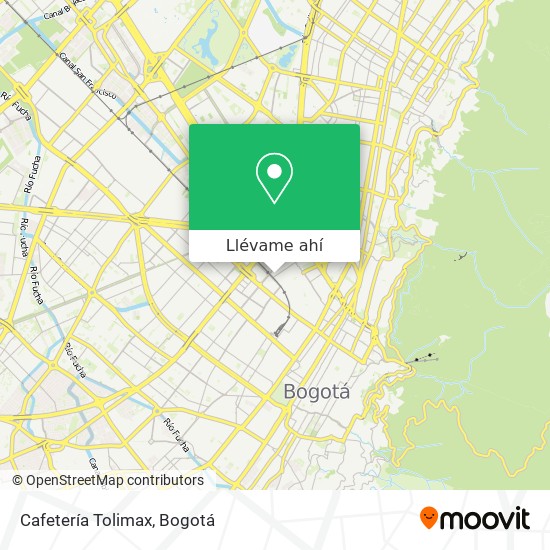 Mapa de Cafetería Tolimax
