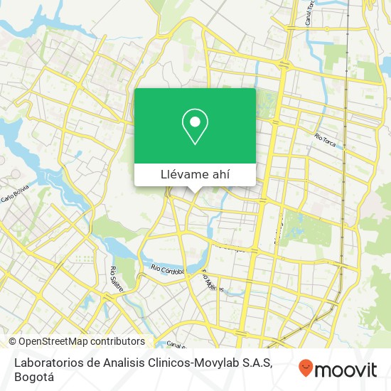 Mapa de Laboratorios de Analisis Clinicos-Movylab S.A.S