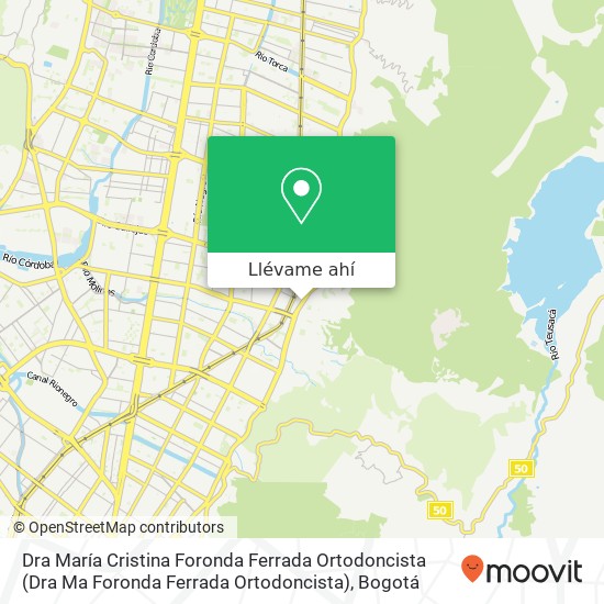 Mapa de Dra María Cristina Foronda Ferrada Ortodoncista (Dra Ma Foronda Ferrada Ortodoncista)