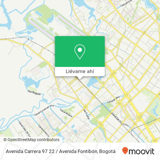 Mapa de Avenida Carrera 97 22 / Avenida Fontibón