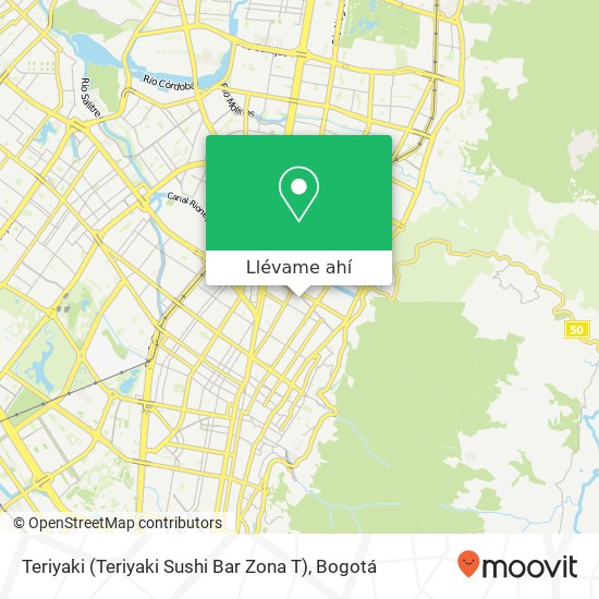Mapa de Teriyaki (Teriyaki Sushi Bar Zona T)