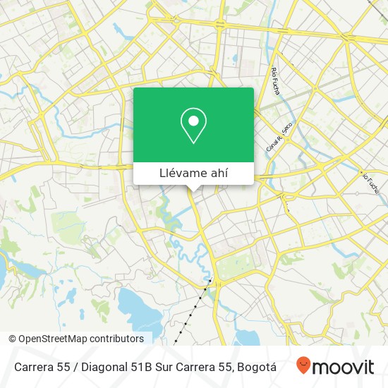 Mapa de Carrera 55 / Diagonal 51B Sur Carrera 55