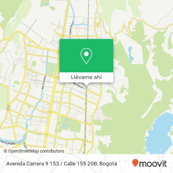 Mapa de Avenida Carrera 9 153 / Calle 155 20B