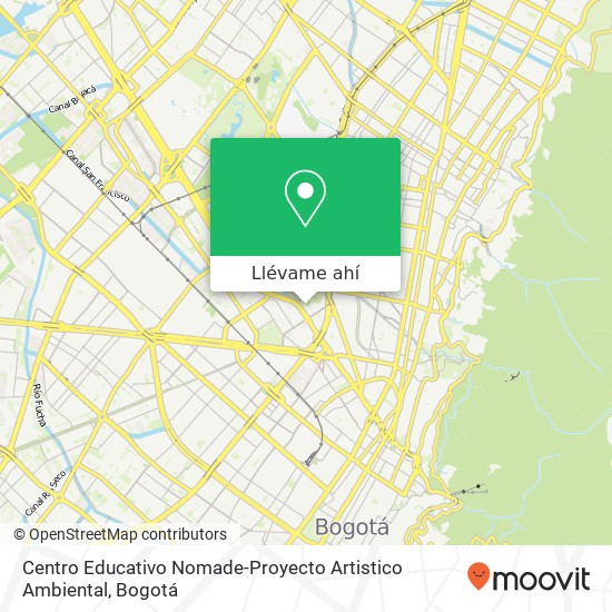 Mapa de Centro Educativo Nomade-Proyecto Artistico Ambiental