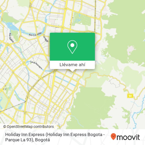 Mapa de Holiday Inn Express (Holiday Inn Express Bogota - Parque La 93)