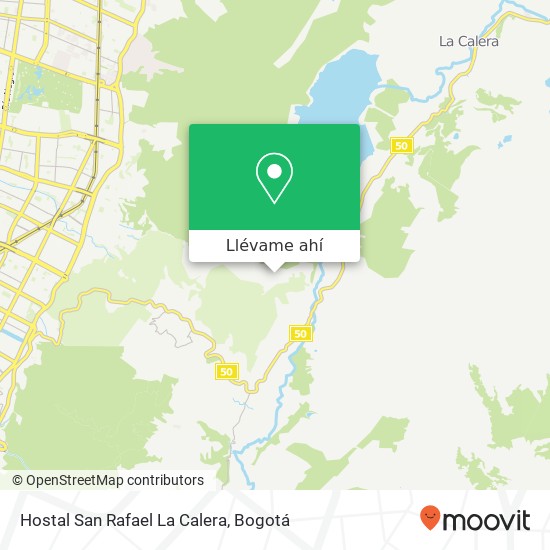Mapa de Hostal San Rafael La Calera