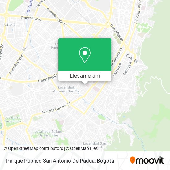 Mapa de Parque Público San Antonio De Padua