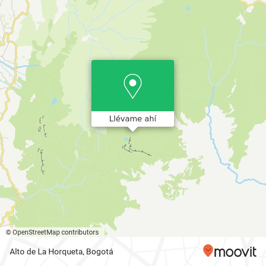 Mapa de Alto de La Horqueta