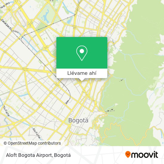 Mapa de Aloft Bogota Airport
