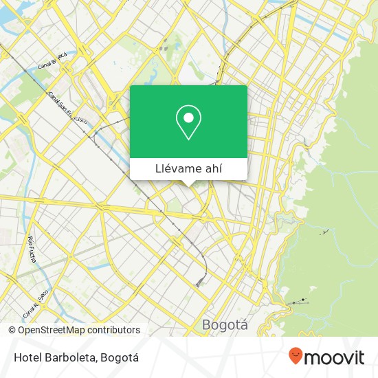 Mapa de Hotel Barboleta