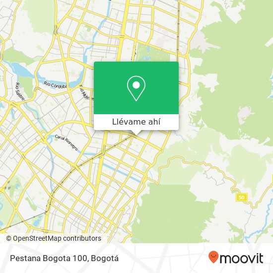 Mapa de Pestana Bogota 100