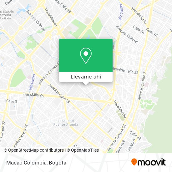 Mapa de Macao Colombia