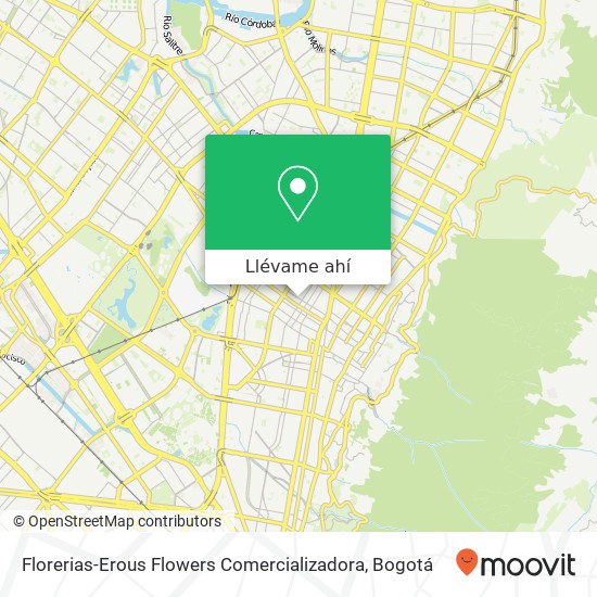 Mapa de Florerias-Erous Flowers Comercializadora