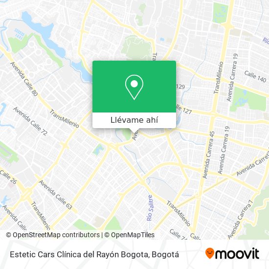 Mapa de Estetic Cars Clínica del Rayón Bogota