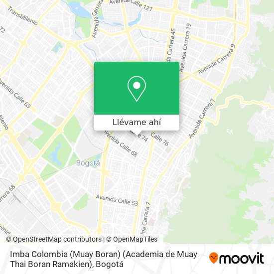 Mapa de Imba Colombia (Muay Boran) (Academia de Muay Thai Boran Ramakien)