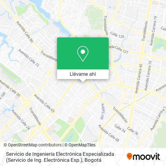 Mapa de Servicio de Ingeniería Electrónica Especializada (Servicio de Ing. Electrónica Esp.)