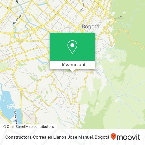 Mapa de Constructora-Correales Llanos Jose Manuel