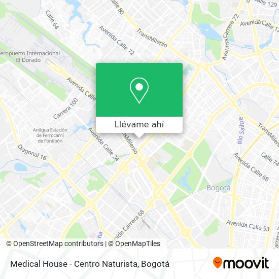 Mapa de Medical House - Centro Naturista