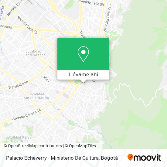 Mapa de Palacio Echeverry - Ministerio De Cultura
