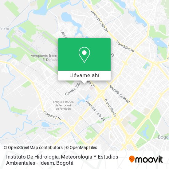 Mapa de Instituto De Hidrología, Meteorología Y Estudios Ambientales - Ideam