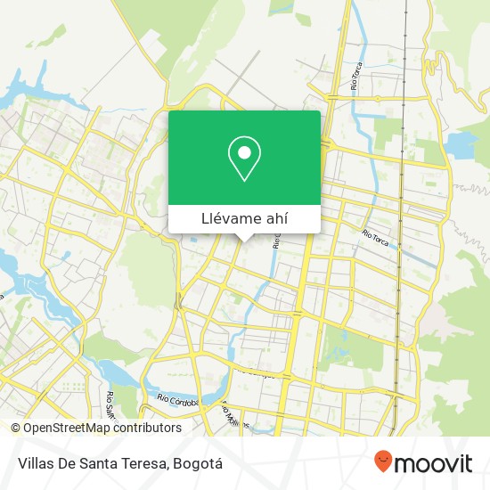 Mapa de Villas De Santa Teresa