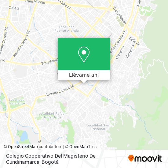 Mapa de Colegio Cooperativo Del Magisterio De Cundinamarca