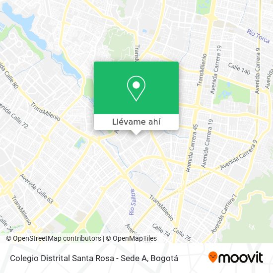 Mapa de Colegio Distrital Santa Rosa - Sede A