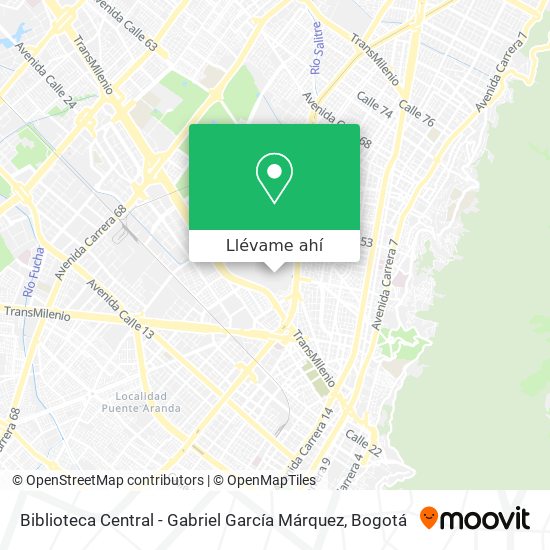 Mapa de Biblioteca Central - Gabriel García Márquez