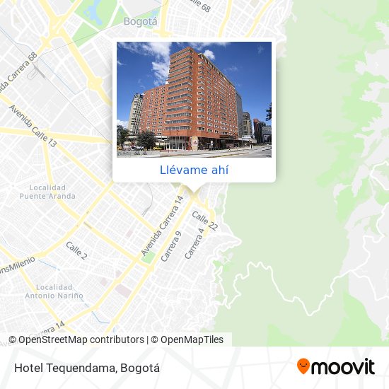 Mapa de Hotel Tequendama