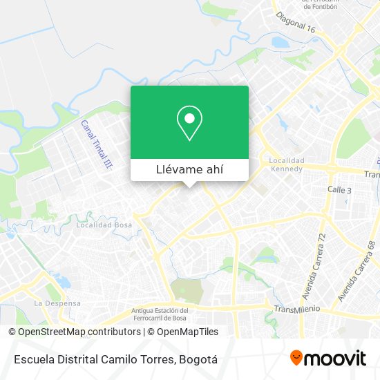 Mapa de Escuela Distrital Camilo Torres