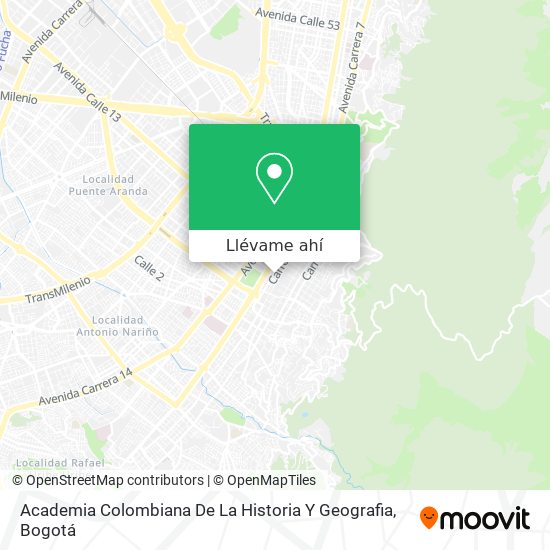 Mapa de Academia Colombiana De La Historia Y Geografia