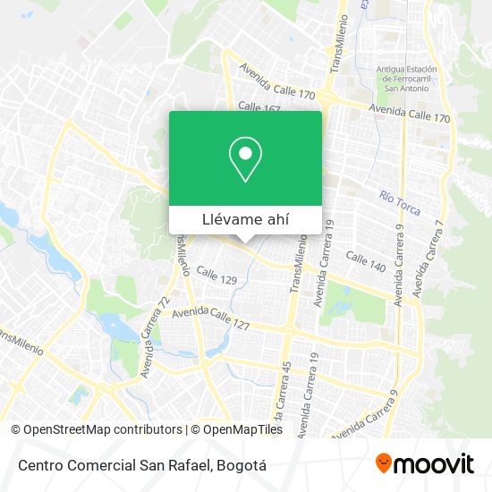 Mapa de Centro Comercial San Rafael