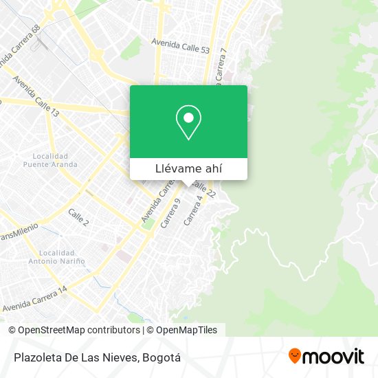 Mapa de Plazoleta De Las Nieves