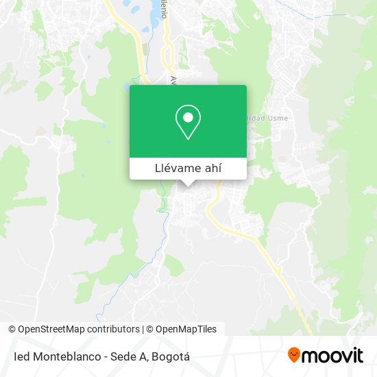 Mapa de Ied Monteblanco - Sede A