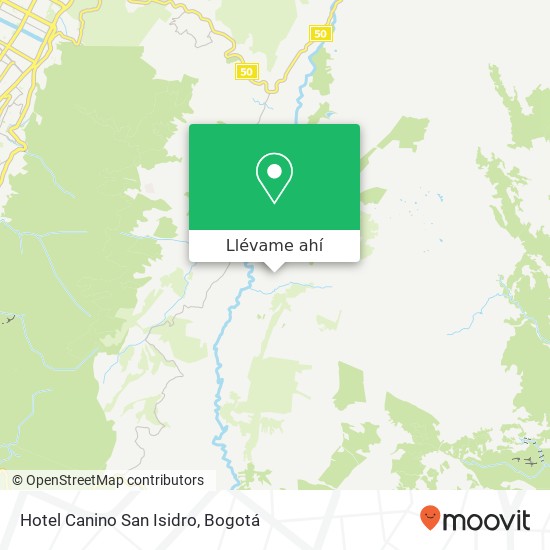 Mapa de Hotel Canino San Isidro