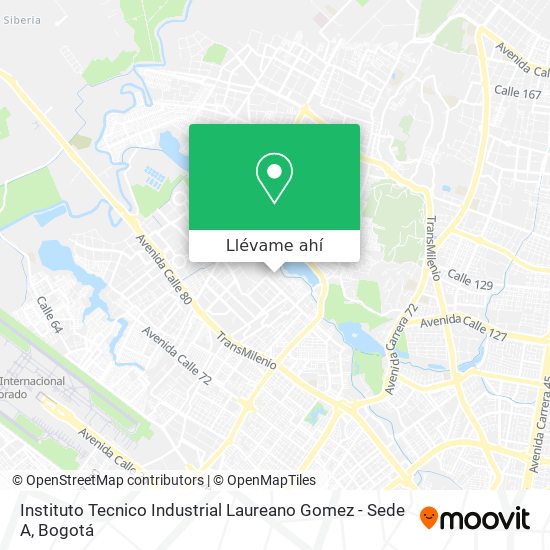 Mapa de Instituto Tecnico Industrial Laureano Gomez - Sede A